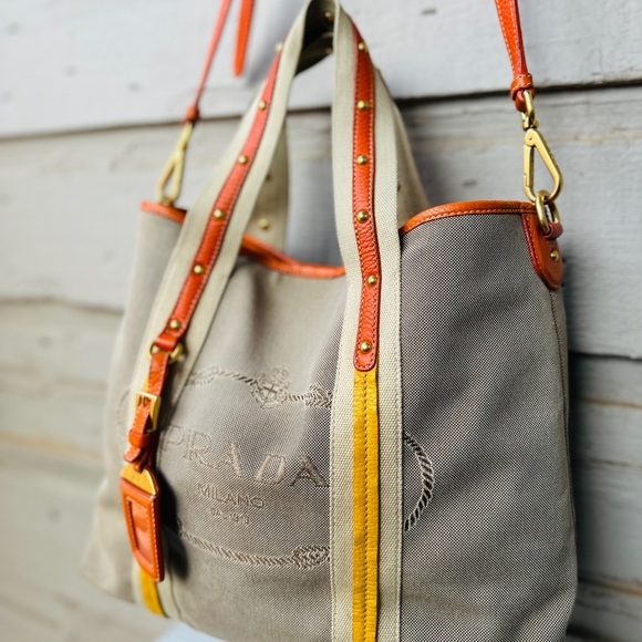 PRADA tote bag 2 way canvas - Picture 9 of 17